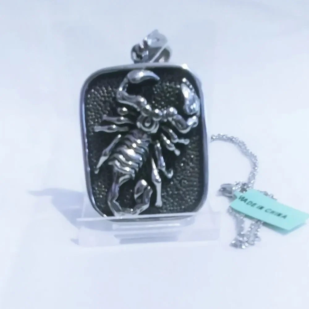 Scorpion Pendant 20 in Chain